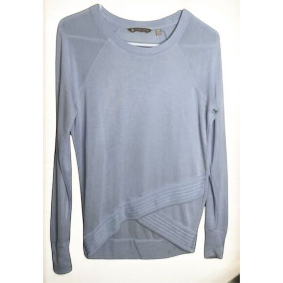 Athleta Serenity Criss Cross Sweatshirt-Long Sleeves-Powder Blue-Women’s Sz XXS - Picture 7 of 8